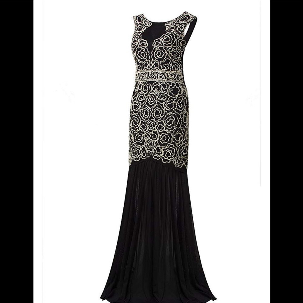 Floor length evening dress